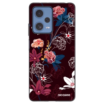 Picasee fekete szilikon tok az alábbi mobiltelefonokra Xiaomi Redmi Note 12 Pro 5G - Dark Meadow