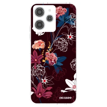 Picasee átlátszó szilikon tok az alábbi mobiltelefonokra Xiaomi Redmi 12 4G - Dark Meadow