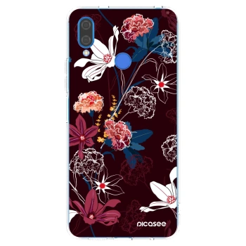 Picasee átlátszó szilikon tok az alábbi mobiltelefonokra Huawei Nova 3i - Dark Meadow
