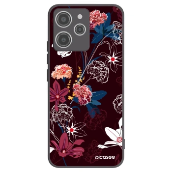 Picasee fekete szilikon tok az alábbi mobiltelefonokra Xiaomi Redmi 12 4G - Dark Meadow