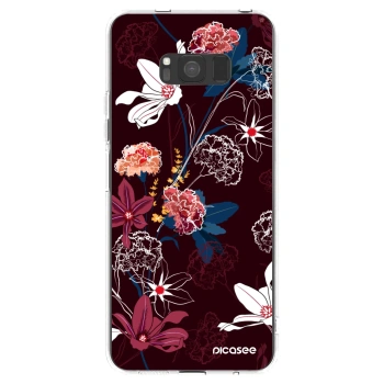 Picasee átlátszó szilikon tok az alábbi mobiltelefonokra Samsung Galaxy S8 G950F - Dark Meadow