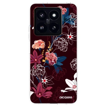 Picasee átlátszó szilikon tok az alábbi mobiltelefonokra Xiaomi 14 Pro - Dark Meadow