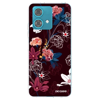 Picasee átlátszó szilikon tok az alábbi mobiltelefonokra Motorola Edge 40 Neo - Dark Meadow