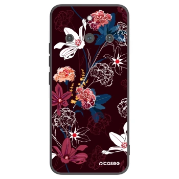 Picasee fekete szilikon tok az alábbi mobiltelefonokra Realme 11 Pro+ - Dark Meadow
