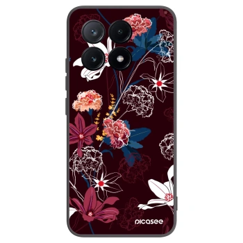 Picasee fekete szilikon tok az alábbi mobiltelefonokra Xiaomi Poco X6 Pro - Dark Meadow