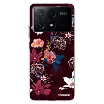 Picasee átlátszó szilikon tok az alábbi mobiltelefonokra Xiaomi Poco X6 Pro - Dark Meadow
