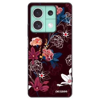 Picasee fekete szilikon tok az alábbi mobiltelefonokra Xiaomi Redmi Note 13 5G - Dark Meadow