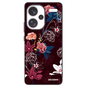 Picasee fekete szilikon tok az alábbi mobiltelefonokra Xiaomi Redmi Note 13 Pro+ 5G - Dark Meadow