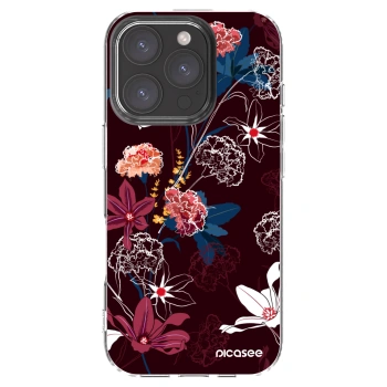 Picasee átlátszó szilikon tok az alábbi mobiltelefonokra Apple iPhone 16 Pro - Dark Meadow
