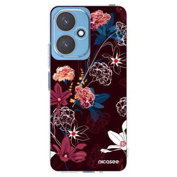 Picasee átlátszó szilikon tok az alábbi mobiltelefonokra Xiaomi Redmi 13C 5G - Dark Meadow