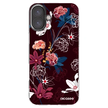 Picasee átlátszó szilikon tok az alábbi mobiltelefonokra Apple iPhone 16 Plus - Dark Meadow