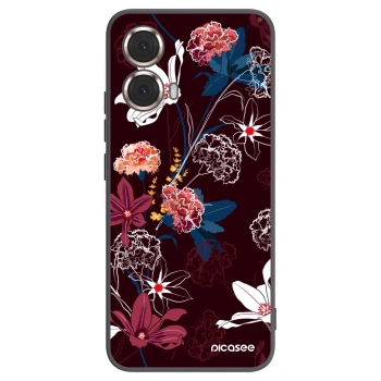 Picasee fekete szilikon tok az alábbi mobiltelefonokra Motorola Moto G85 - Dark Meadow