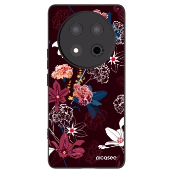 Picasee fekete szilikon tok az alábbi mobiltelefonokra Honor Magic7 Lite 5G - Dark Meadow