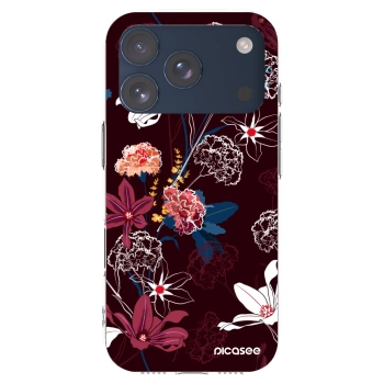 Picasee átlátszó szilikon tok az alábbi mobiltelefonokra Apple iPhone 17 Pro - Dark Meadow