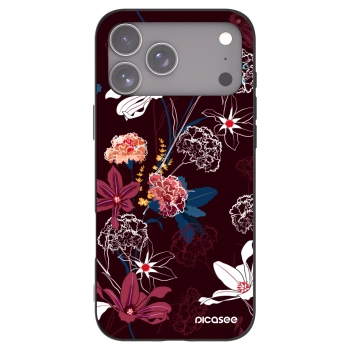 Picasee fekete szilikon tok az alábbi mobiltelefonokra Apple iPhone 17 Pro Max - Dark Meadow