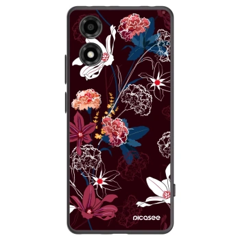 Picasee fekete szilikon tok az alábbi mobiltelefonokra Motorola Moto E14 - Dark Meadow