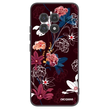Picasee fekete szilikon tok az alábbi mobiltelefonokra OnePlus 13R 5G - Dark Meadow