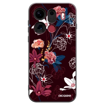 Picasee fekete szilikon tok az alábbi mobiltelefonokra OPPO Find X9 Pro - Dark Meadow