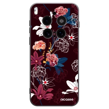 Picasee fekete szilikon tok az alábbi mobiltelefonokra Vivo X300 Pro - Dark Meadow