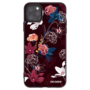 Picasee fekete szilikon tok az alábbi mobiltelefonokra Apple iPhone 11 Pro Max - Dark Meadow