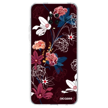 Picasee átlátszó szilikon tok az alábbi mobiltelefonokra Xiaomi Redmi Note 9 Pro - Dark Meadow