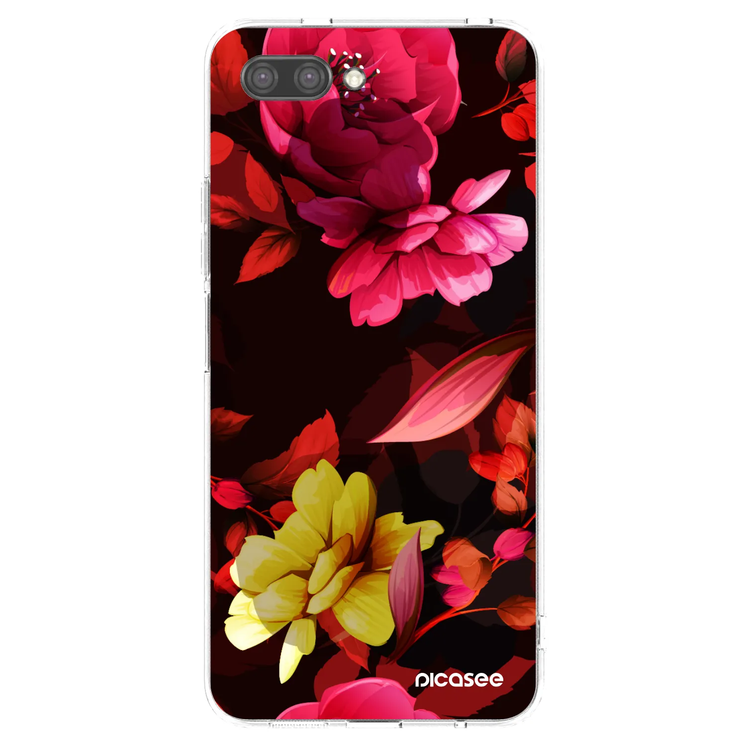 Picasee átlátszó szilikon tok az alábbi mobiltelefonokra Honor 10 - Dark Peonny