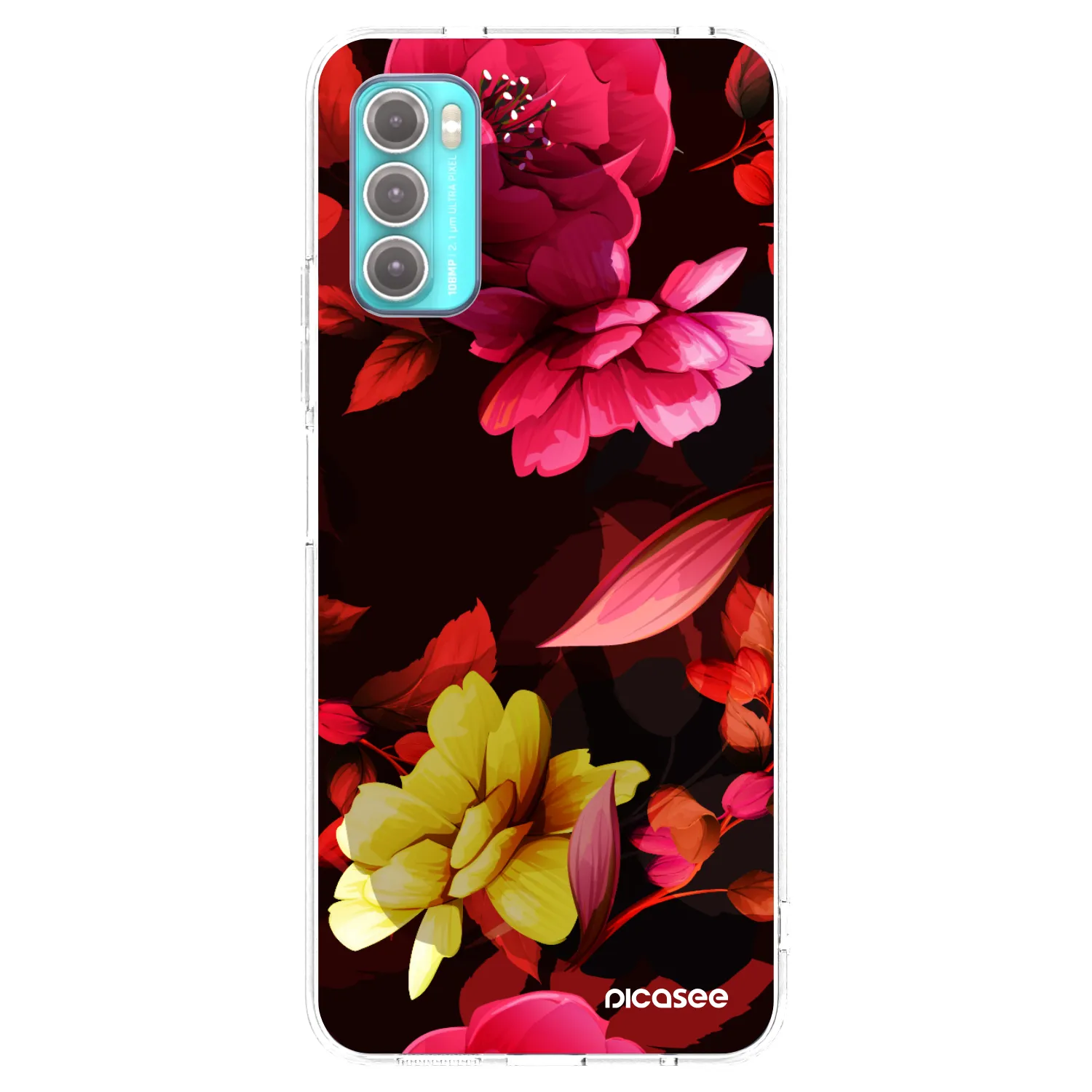 Picasee átlátszó szilikon tok az alábbi mobiltelefonokra Motorola Moto G60 - Dark Peonny