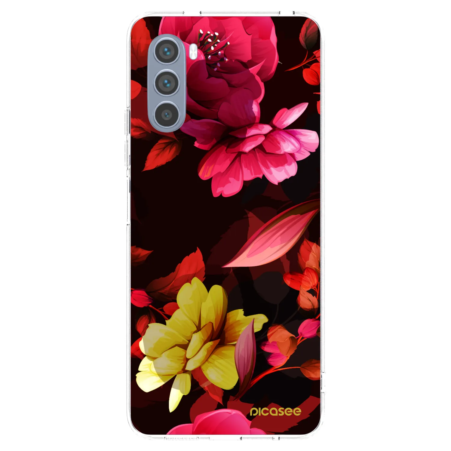 Picasee átlátszó szilikon tok az alábbi mobiltelefonokra Motorola Moto G62 - Dark Peonny