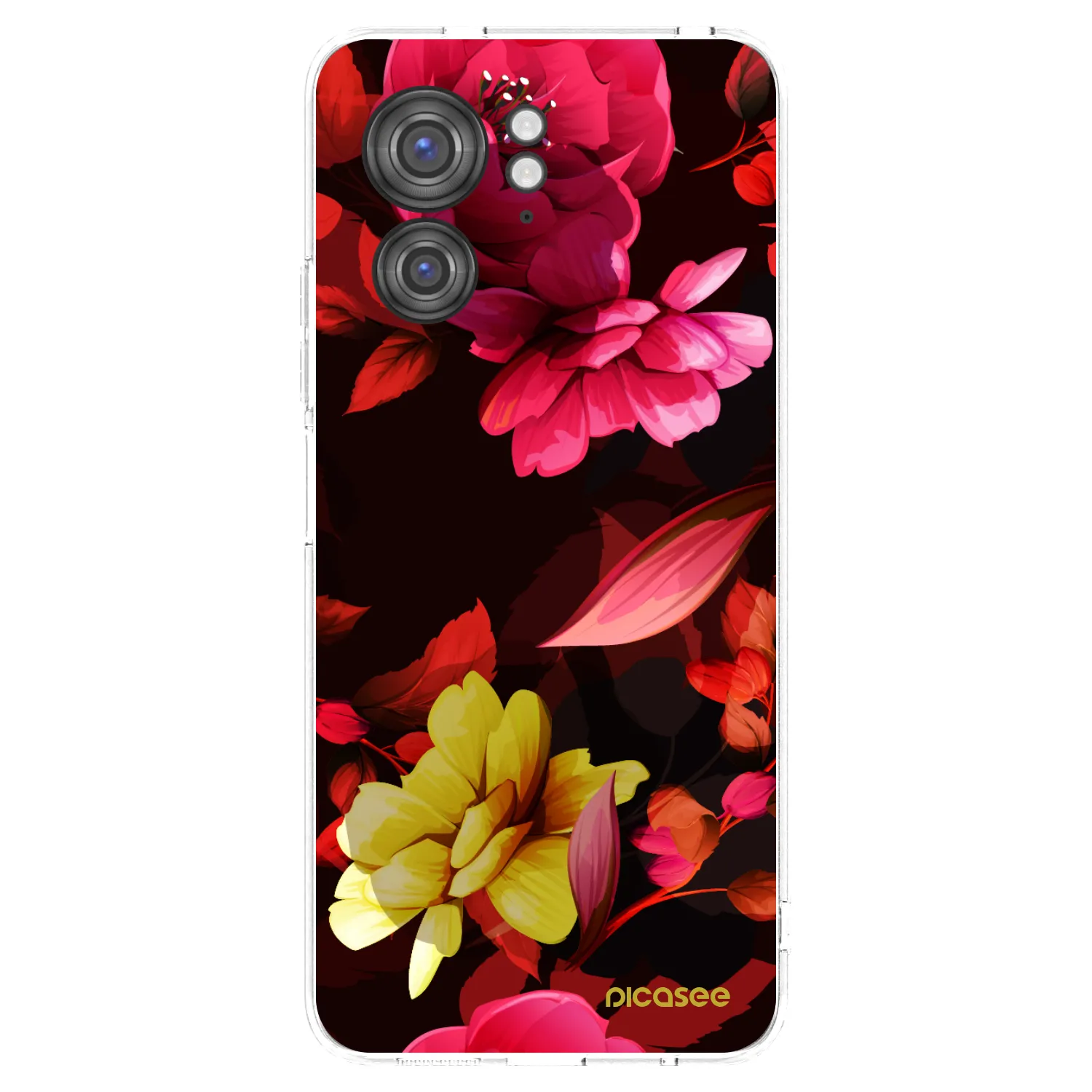 Picasee átlátszó szilikon tok az alábbi mobiltelefonokra Motorola Edge 40 - Dark Peonny