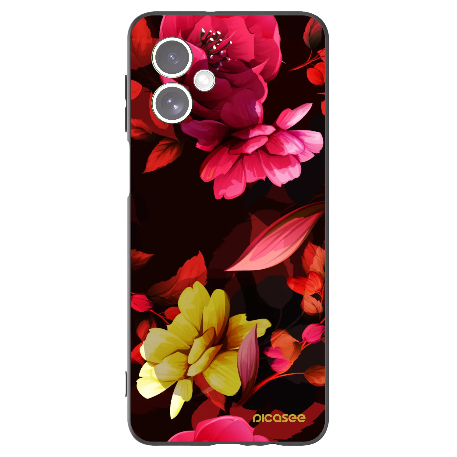 Picasee fekete szilikon tok az alábbi mobiltelefonokra Motorola Moto G54 5G - Dark Peonny