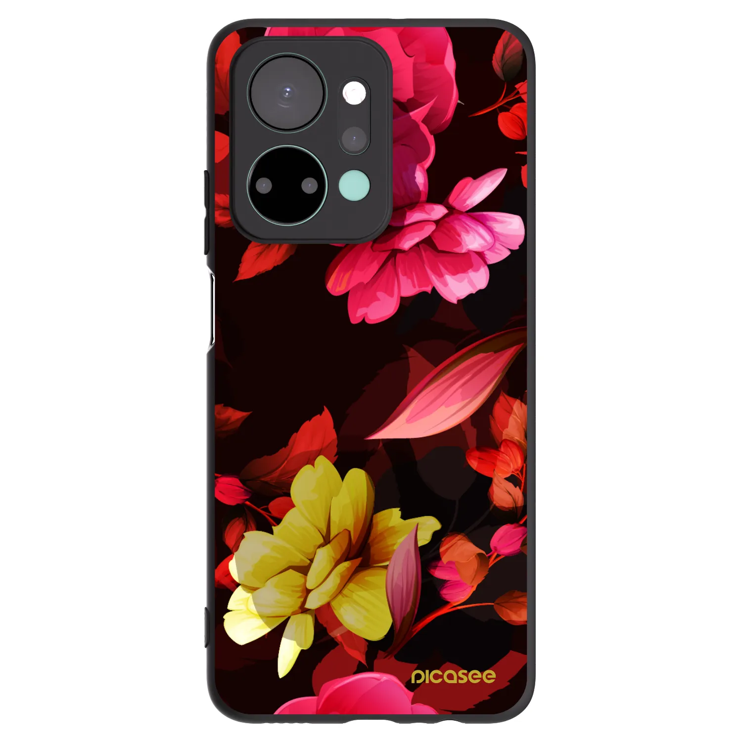 Picasee fekete szilikon tok az alábbi mobiltelefonokra Honor X7a - Dark Peonny