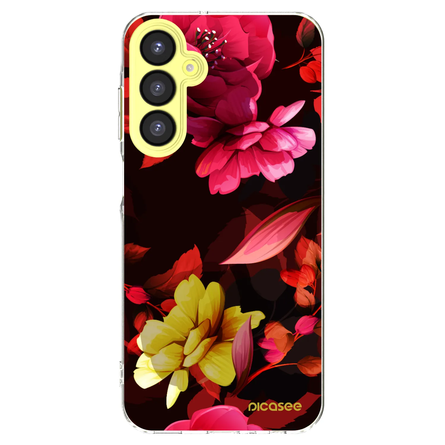 Picasee átlátszó szilikon tok az alábbi mobiltelefonokra Samsung Galaxy A25 A256B 5G - Dark Peonny