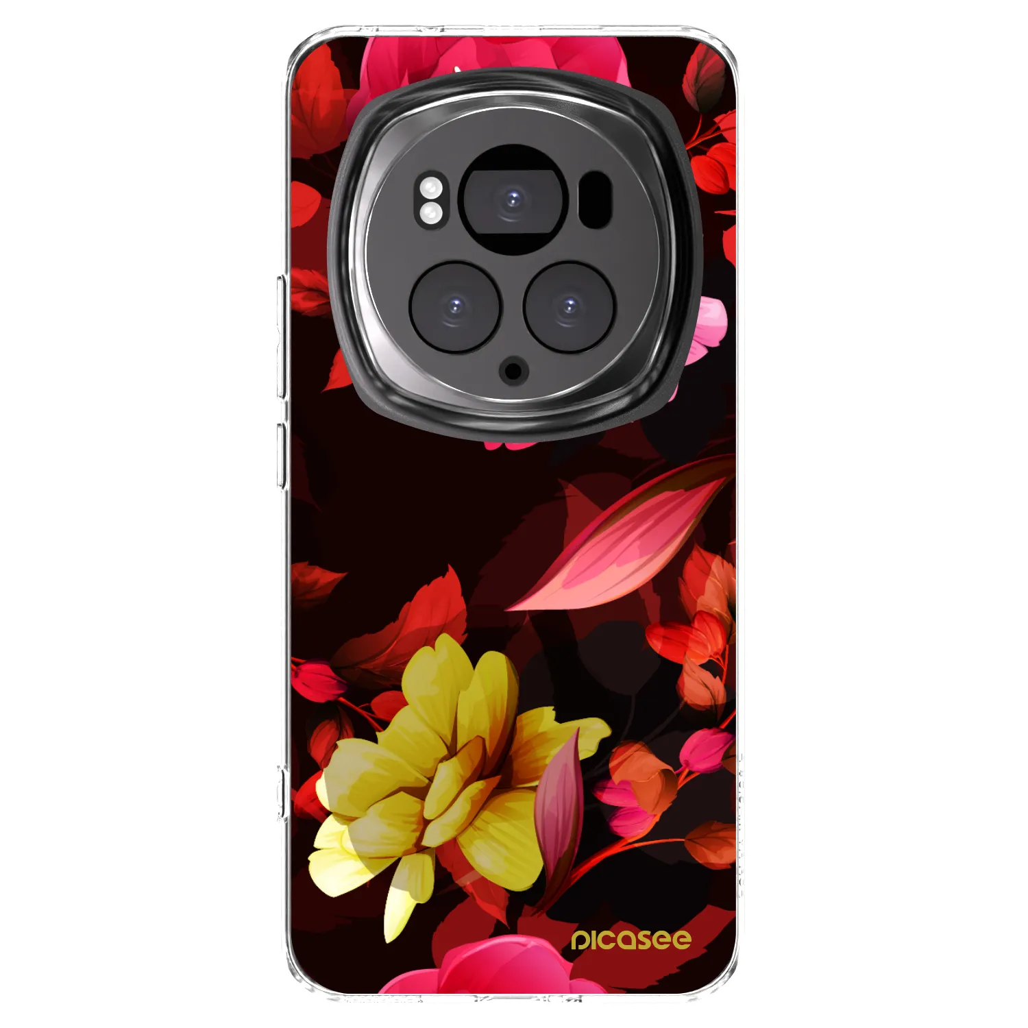 Picasee átlátszó szilikon tok az alábbi mobiltelefonokra Honor Magic6 Pro - Dark Peonny