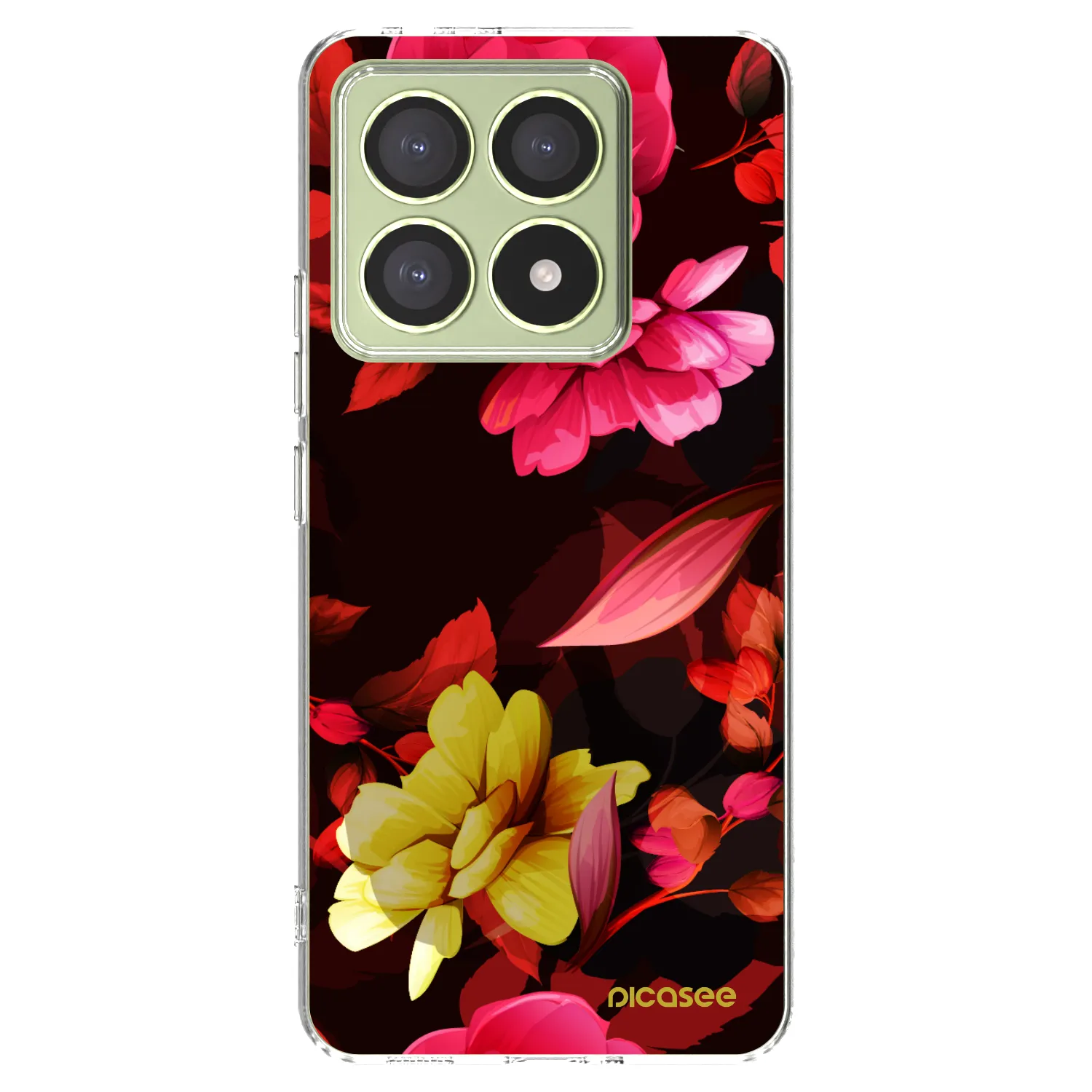 Picasee átlátszó szilikon tok az alábbi mobiltelefonokra Xiaomi 14T - Dark Peonny