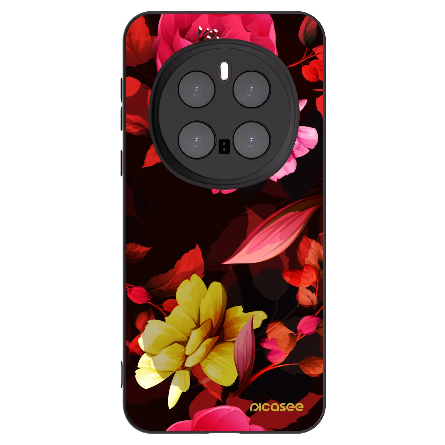 Picasee fekete szilikon tok az alábbi mobiltelefonokra Honor Magic7 Pro 5G - Dark Peonny