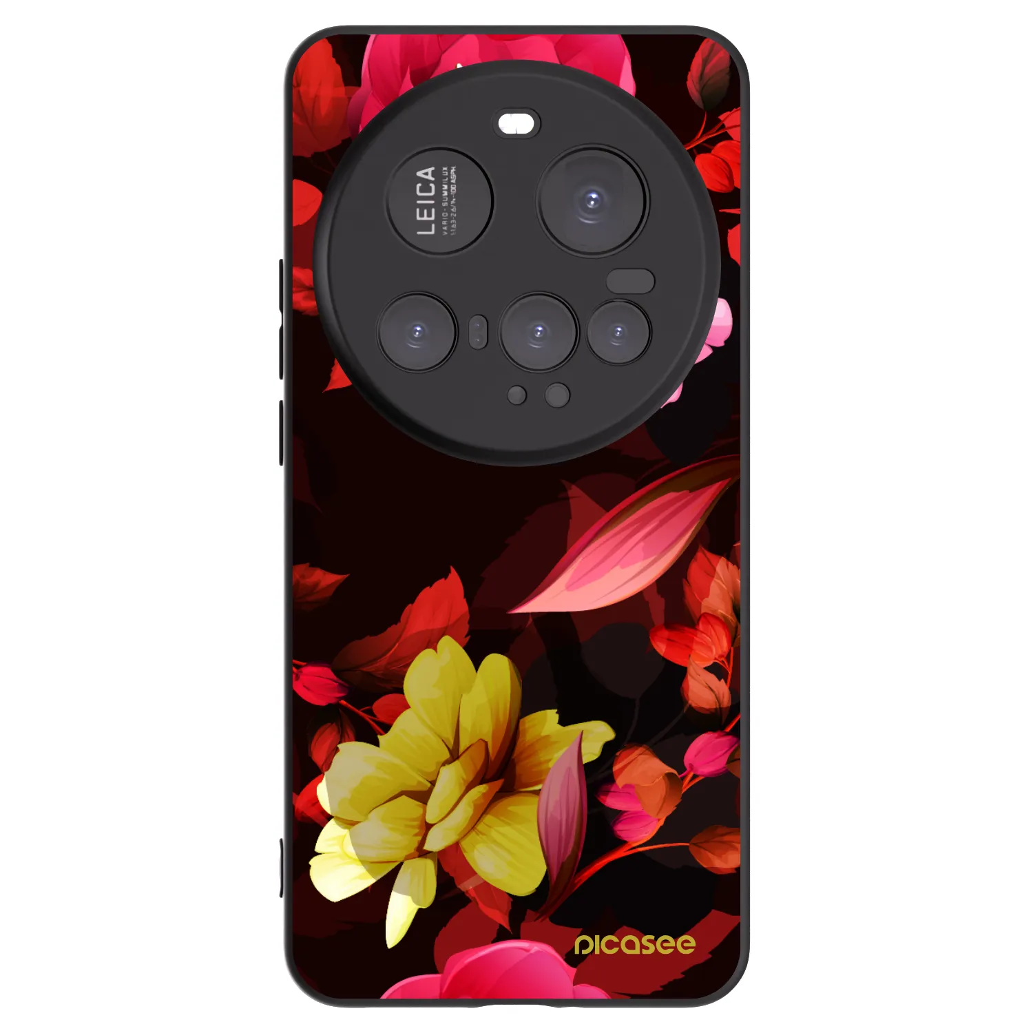 Picasee fekete szilikon tok az alábbi mobiltelefonokra Xiaomi 15 Ultra - Dark Peonny