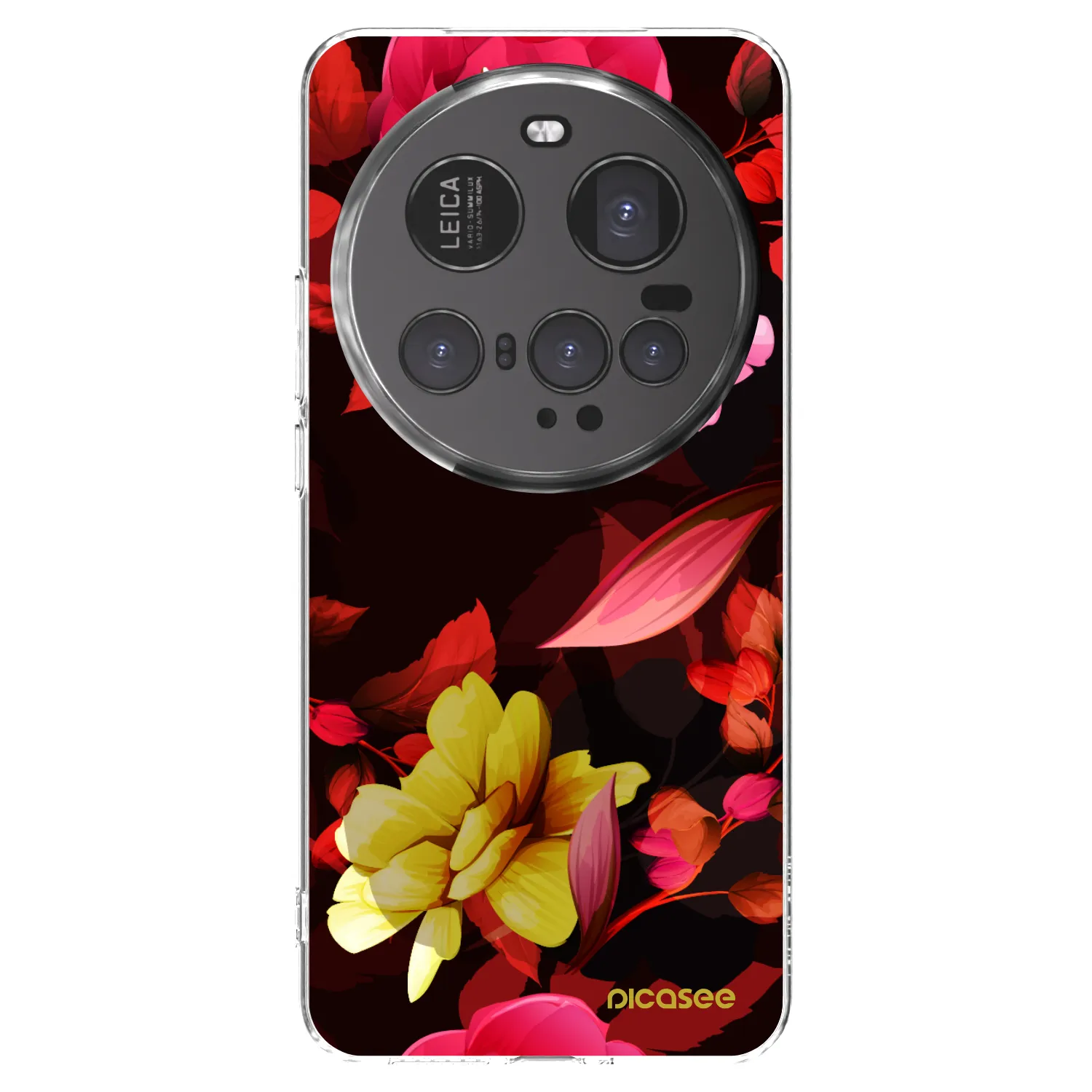 Picasee átlátszó szilikon tok az alábbi mobiltelefonokra Xiaomi 15 Ultra - Dark Peonny