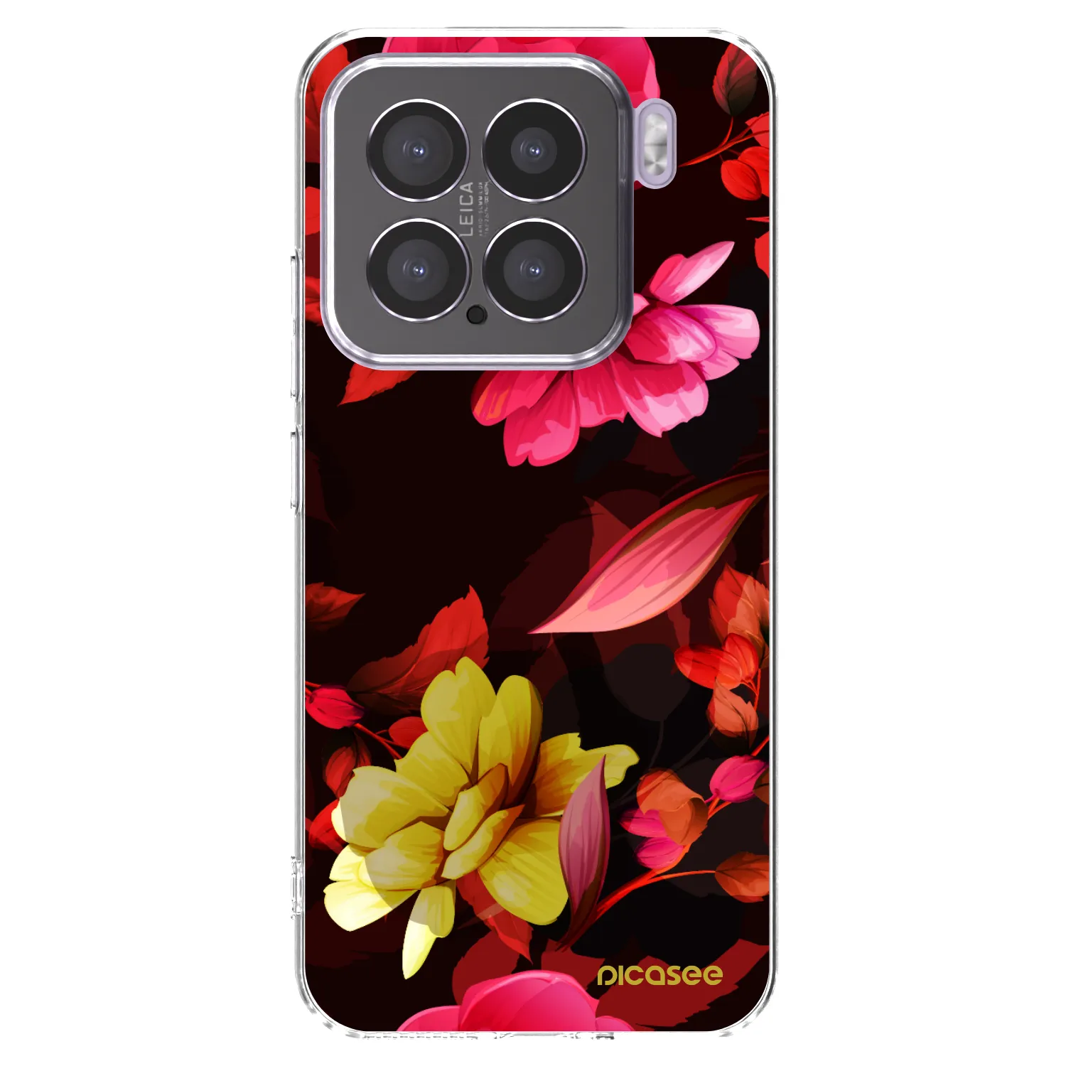 Picasee átlátszó szilikon tok az alábbi mobiltelefonokra Xiaomi 15 - Dark Peonny