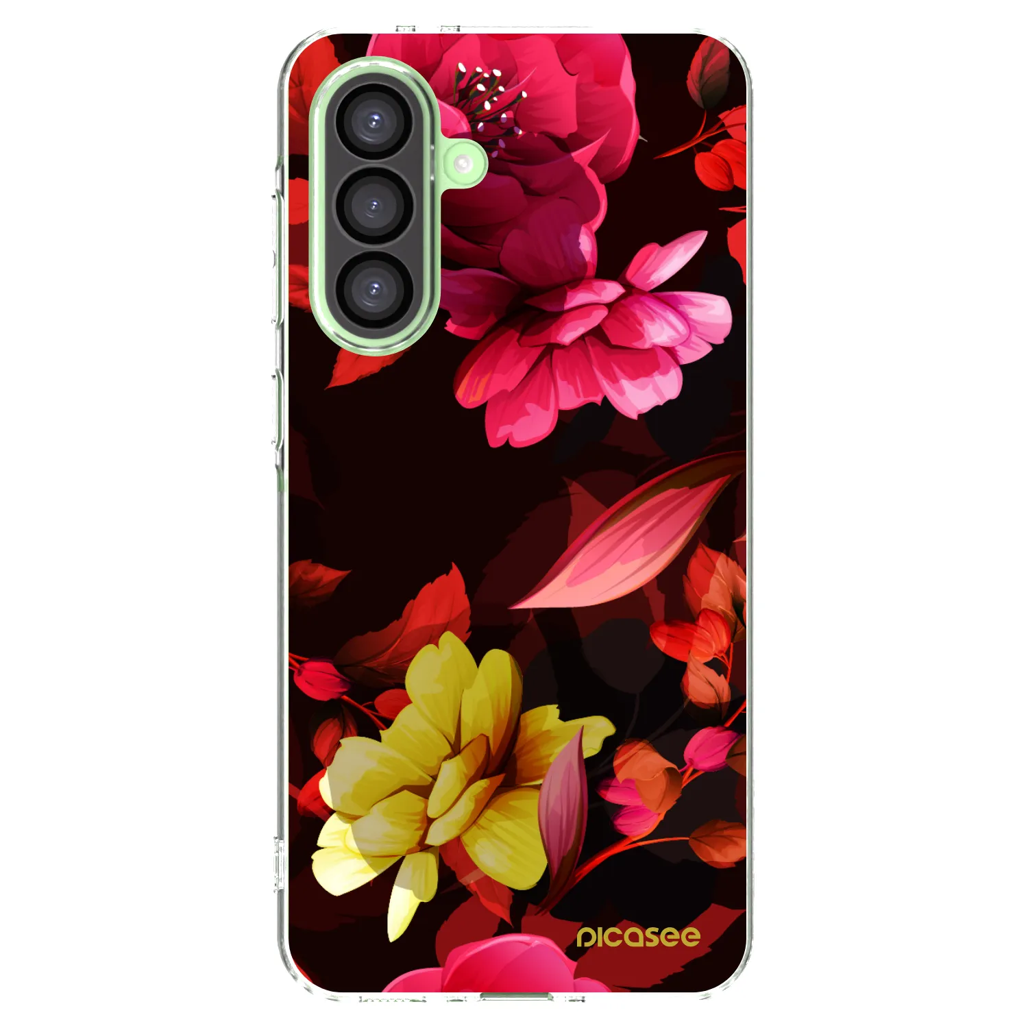 Picasee átlátszó szilikon tok az alábbi mobiltelefonokra Samsung Galaxy A26 5G A266B - Dark Peonny
