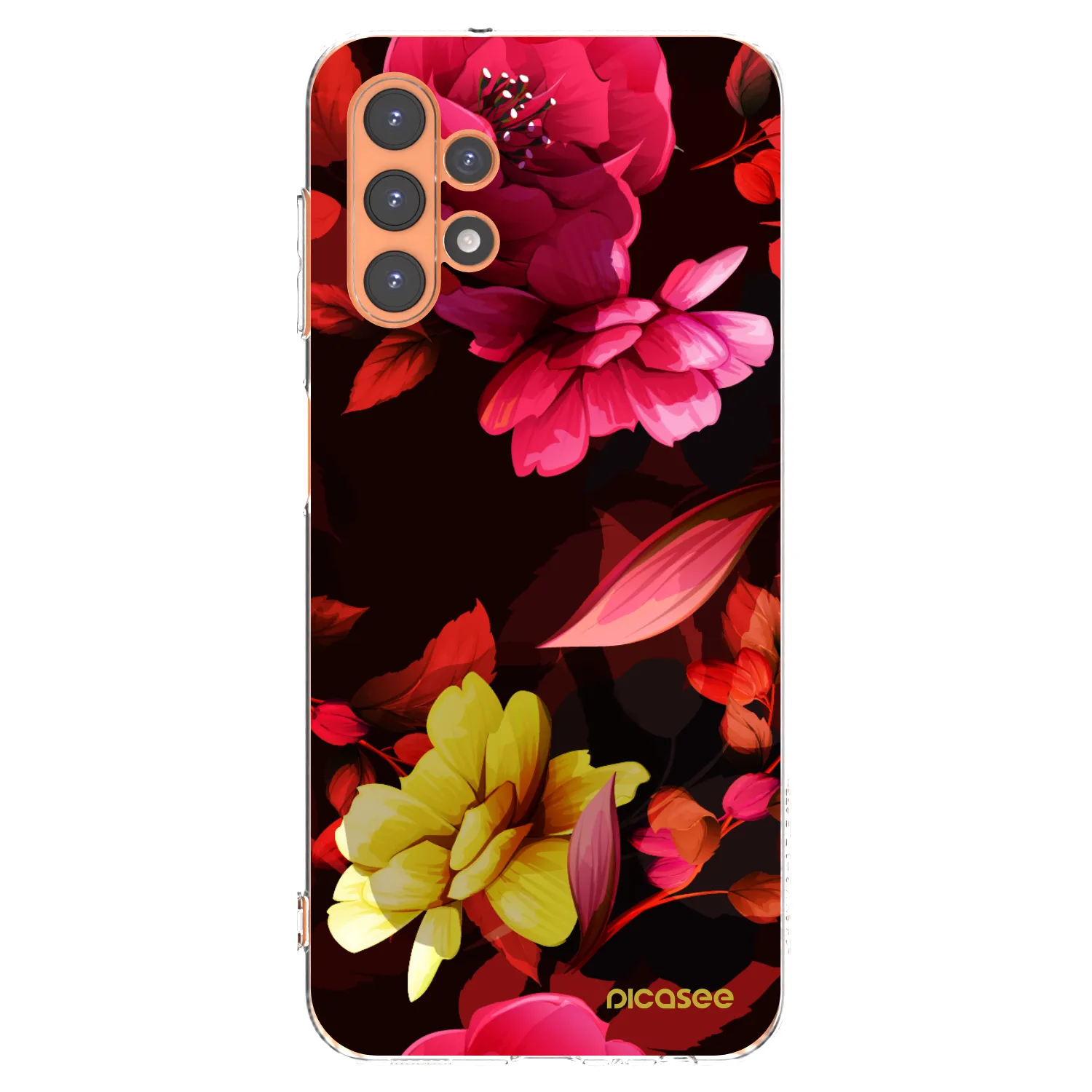 Picasee átlátszó szilikon tok az alábbi mobiltelefonokra Samsung Galaxy A13 5G - Dark Peonny