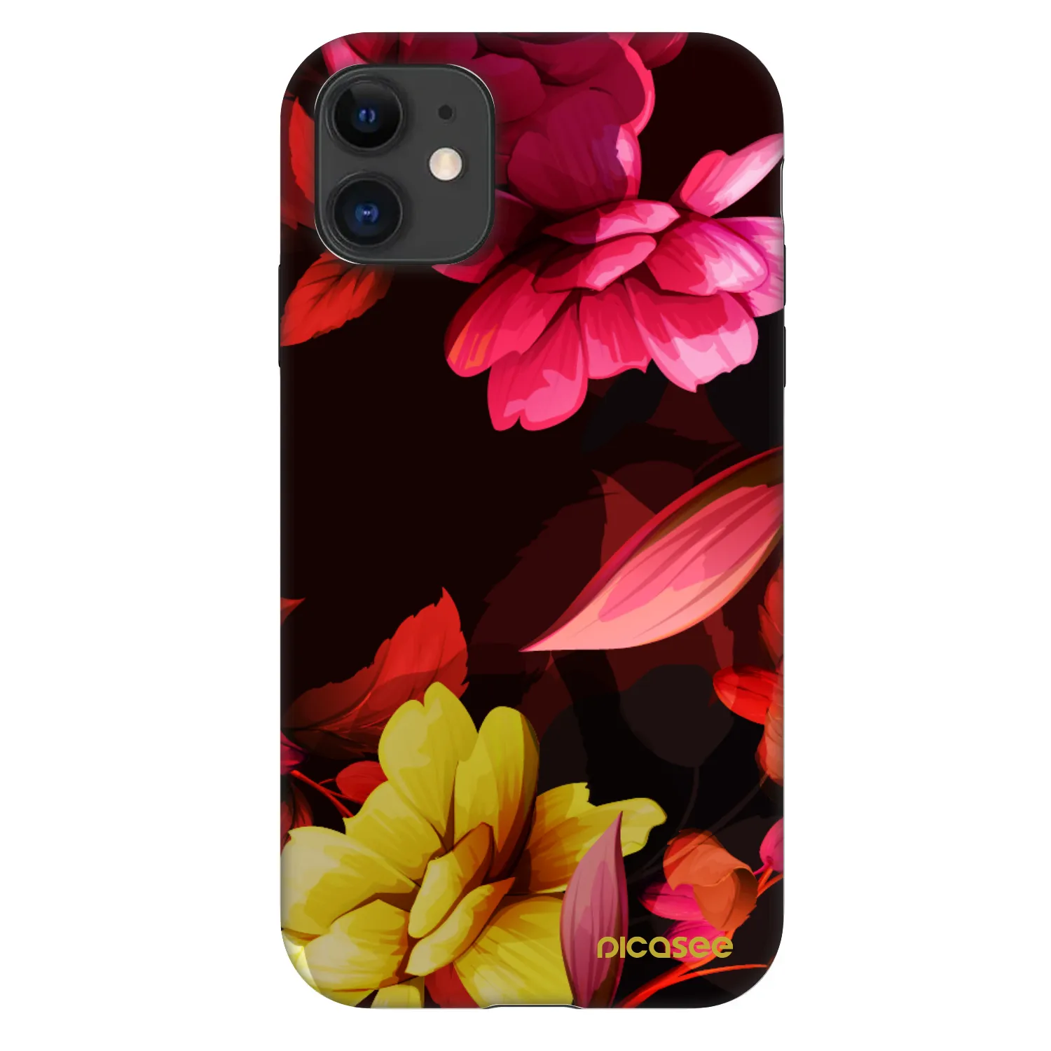 Picasee Fashion Case Apple iPhone 11 - Dark Peonny