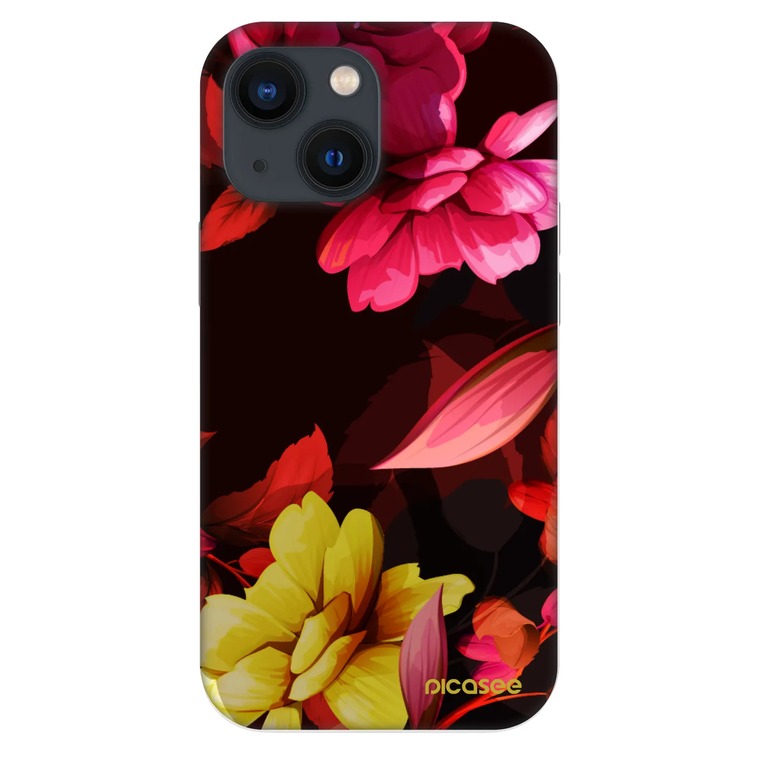 Picasee Fashion Case Apple iPhone 13 mini - Dark Peonny