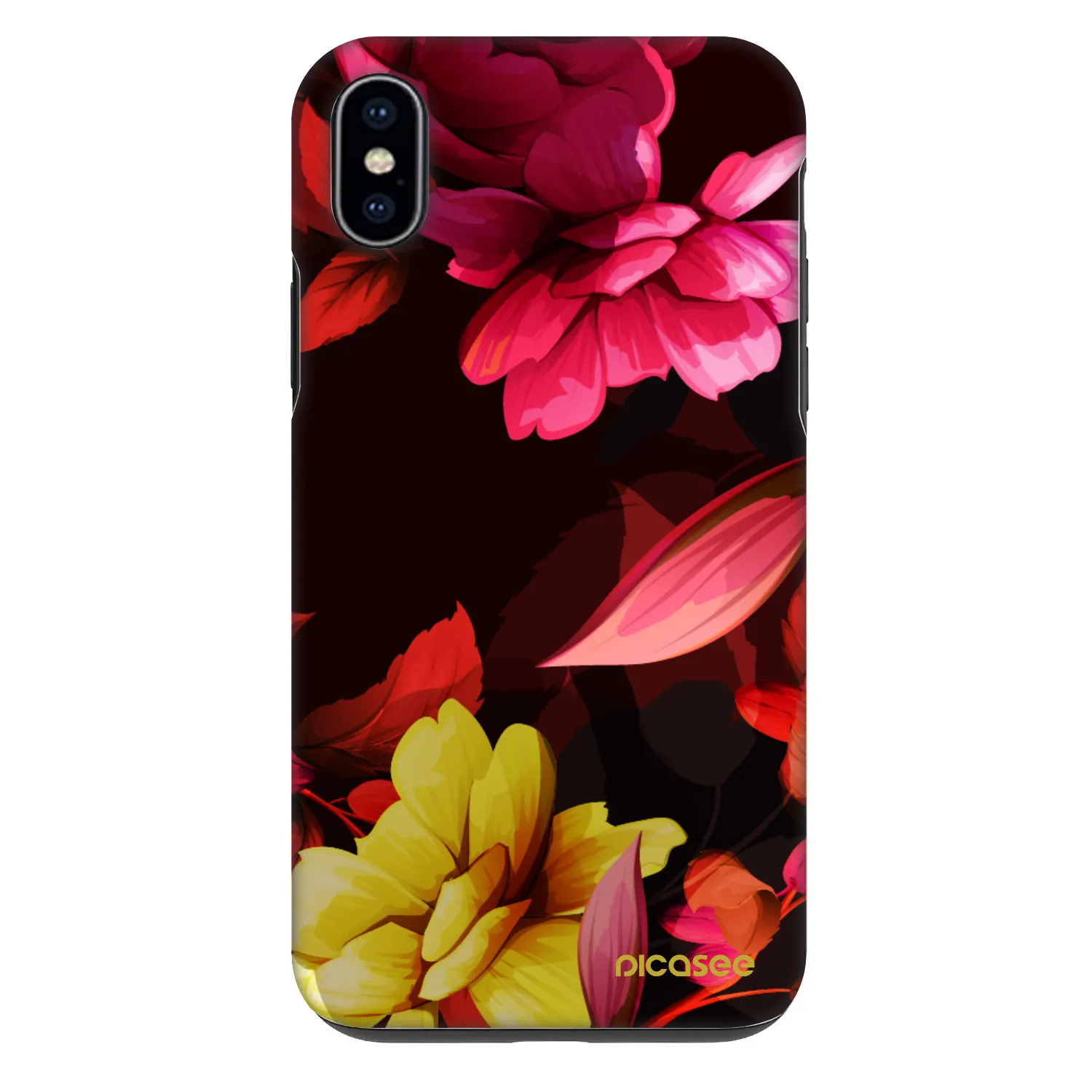 Picasee Fashion Case Apple iPhone XS Max - Dark Peonny