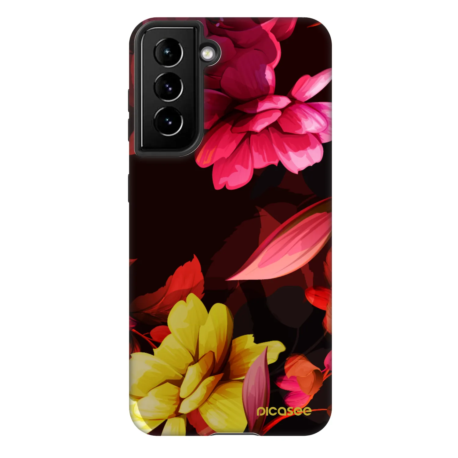 Picasee Fashion Case Samsung Galaxy S22 5G - Dark Peonny