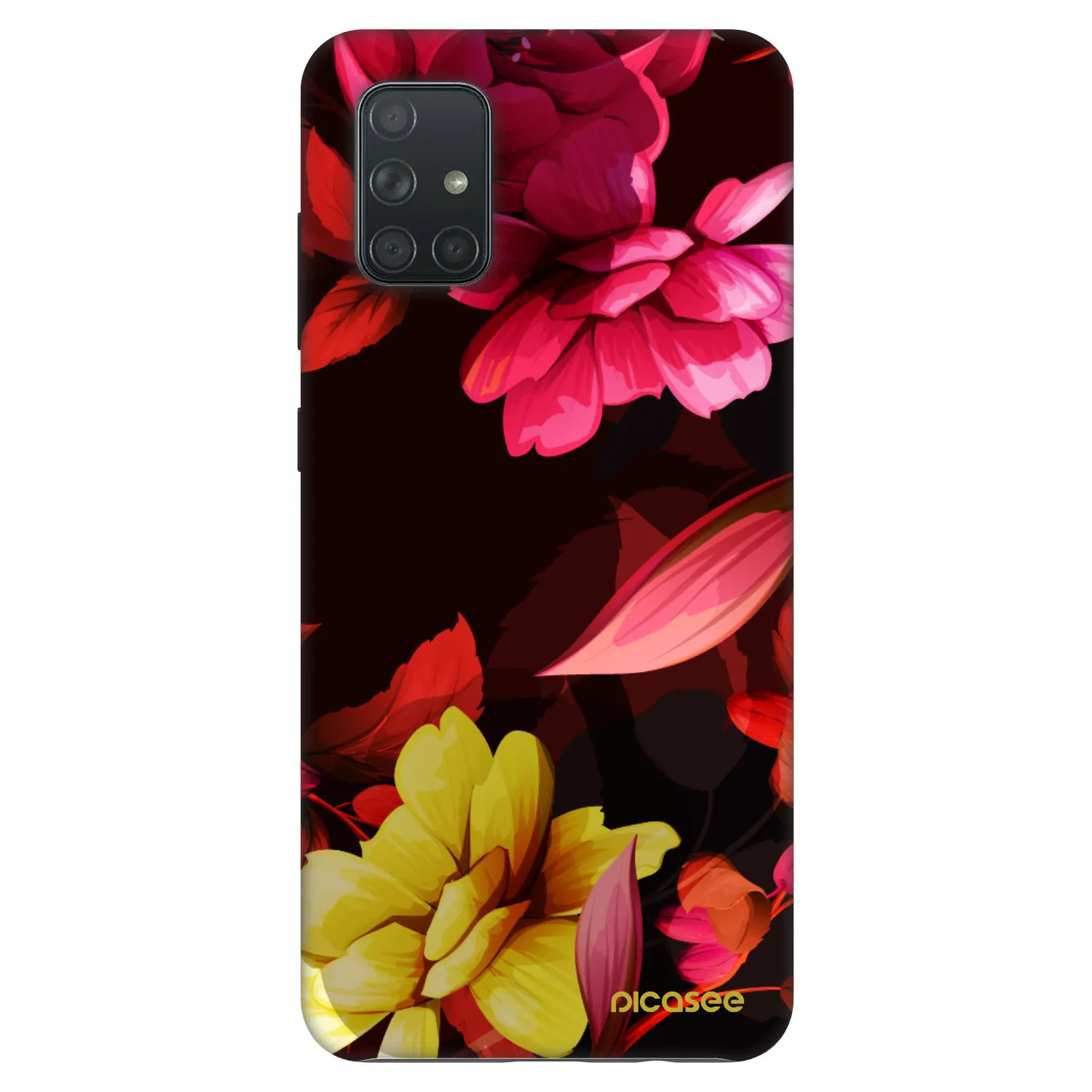 Picasee Fashion Case Samsung Galaxy A71 A715F - Dark Peonny