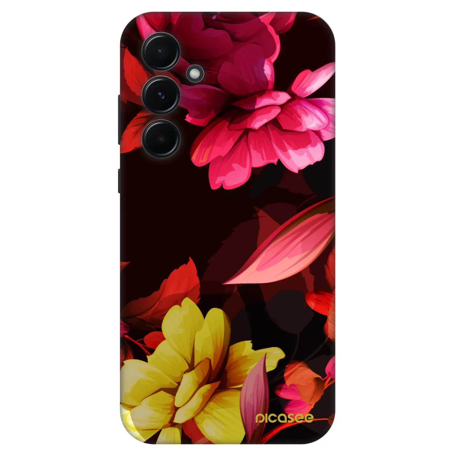 Picasee Fashion Case Samsung Galaxy A55 5G A556B - Dark Peonny