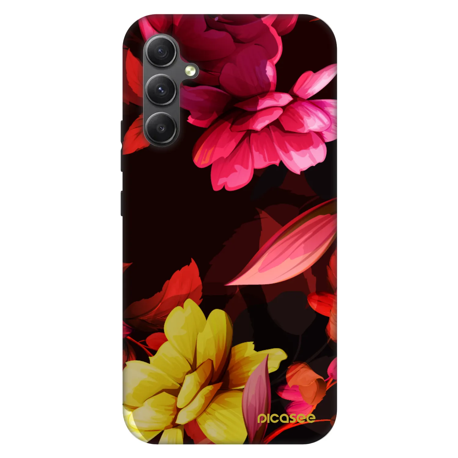 Picasee Fashion Case Samsung Galaxy A34 5G A346B - Dark Peonny