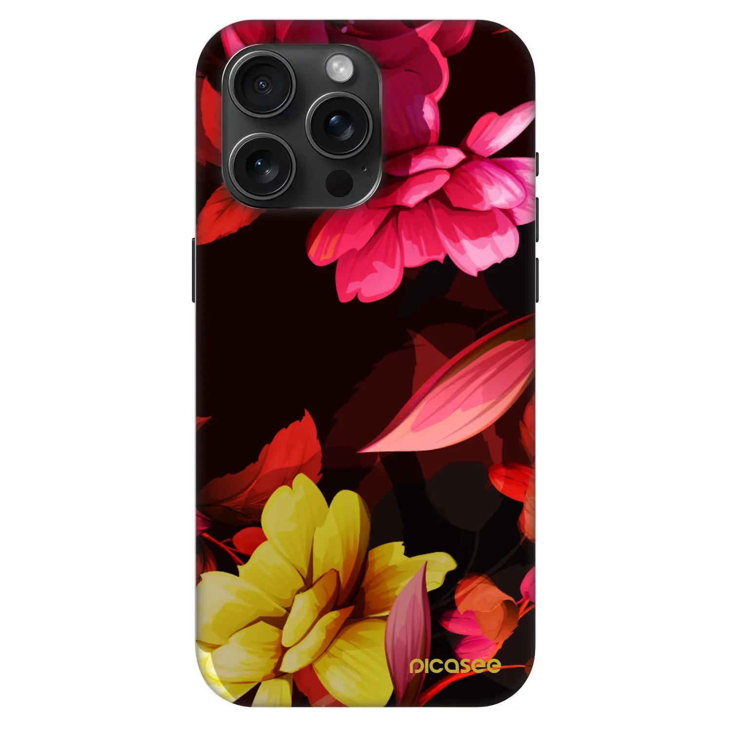 Picasee Fashion Case MagSafe Apple iPhone 15 Pro Max - Dark Peonny