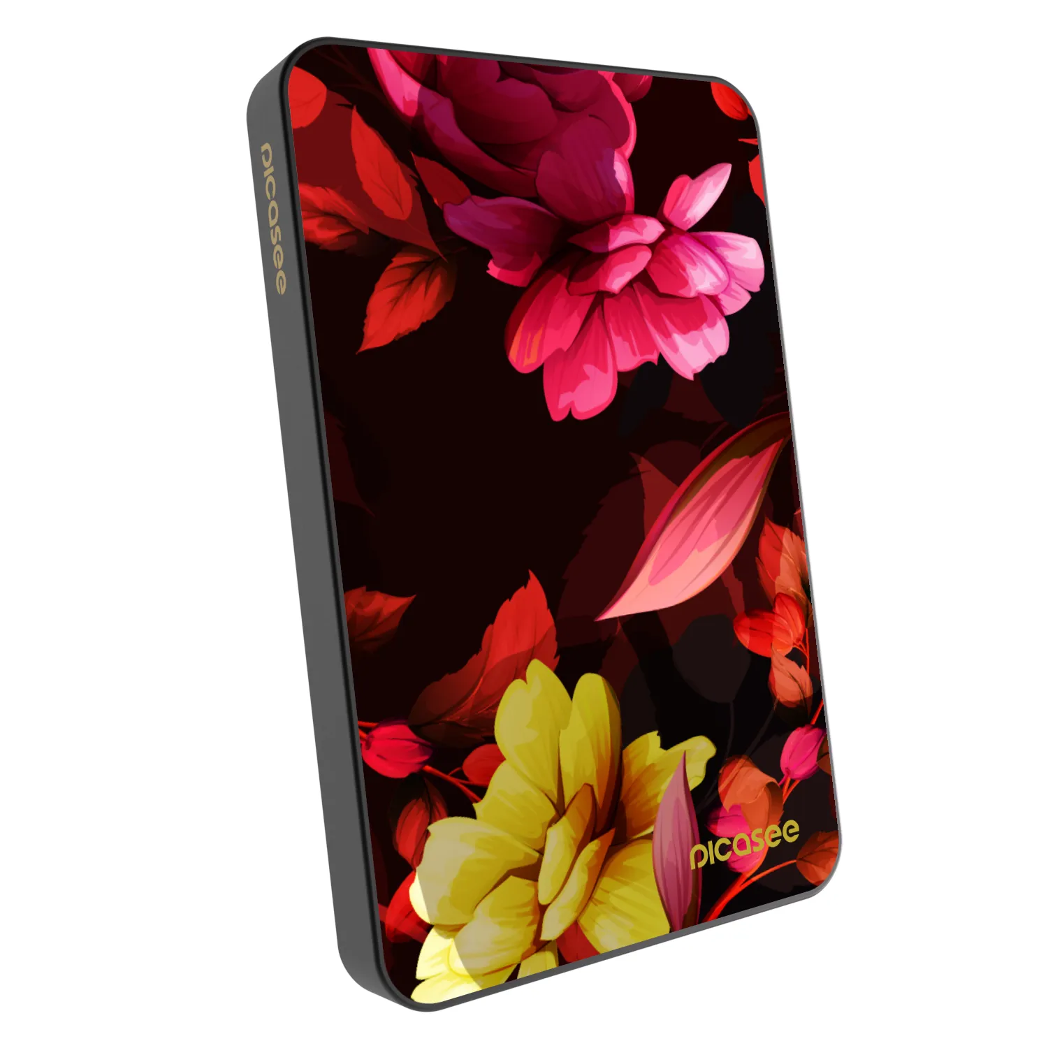 Picasee Powerbank MagSafe 5 000 mAh Szürke - Dark Peonny