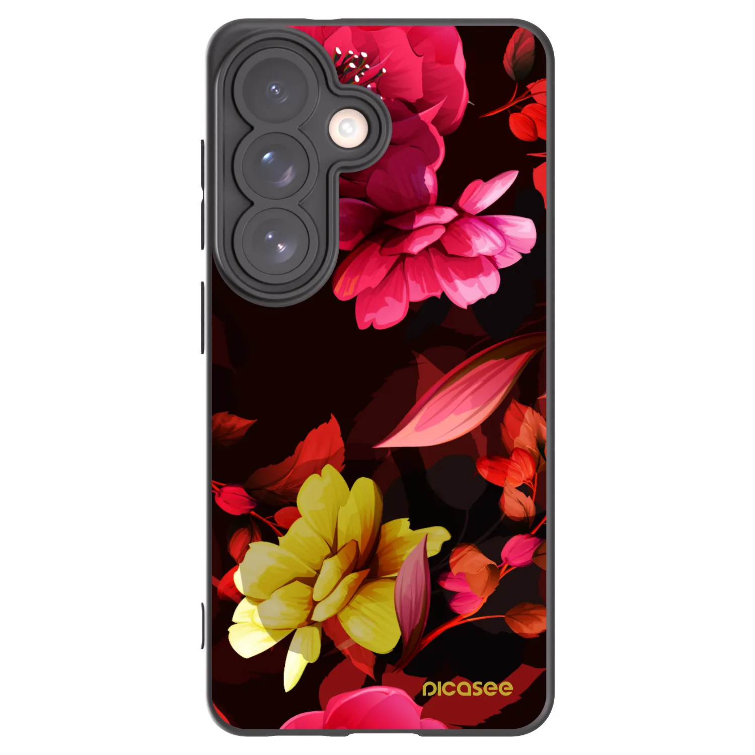 Picasee fekete szilikon tok az alábbi mobiltelefonokra Samsung Galaxy S26 - Dark Peonny